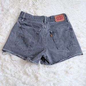 Levi's Women's Charcoal Jean Shorts